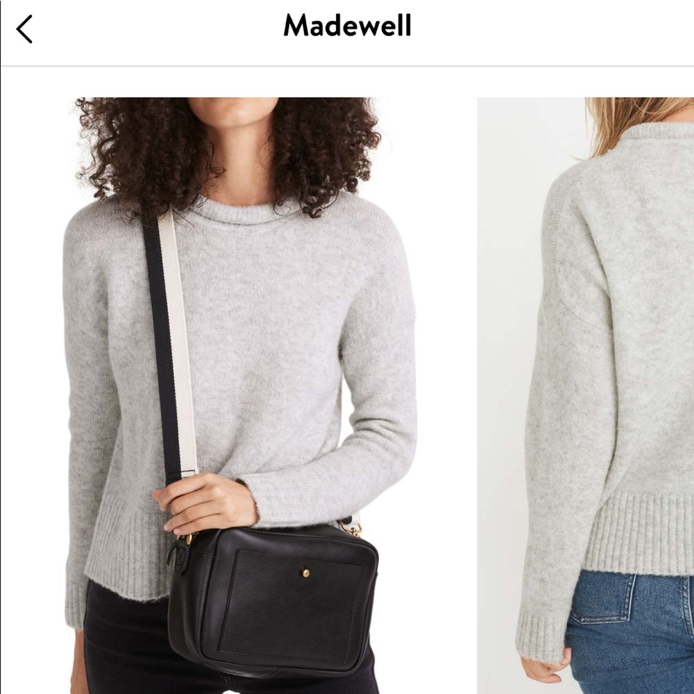 Madewell grey sweater.
